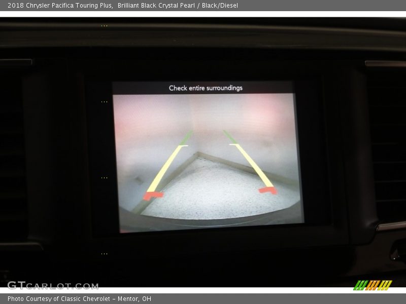 Brilliant Black Crystal Pearl / Black/Diesel 2018 Chrysler Pacifica Touring Plus