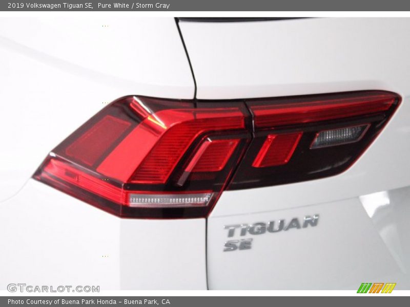 Pure White / Storm Gray 2019 Volkswagen Tiguan SE