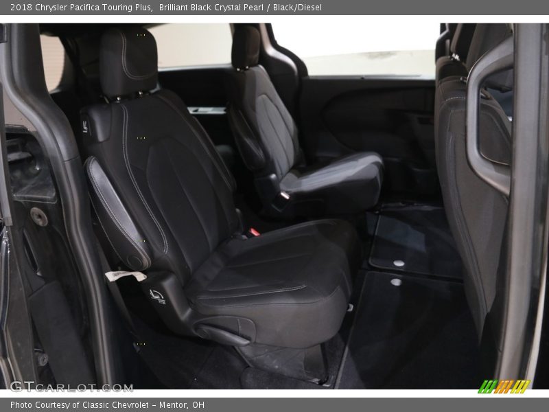 Brilliant Black Crystal Pearl / Black/Diesel 2018 Chrysler Pacifica Touring Plus