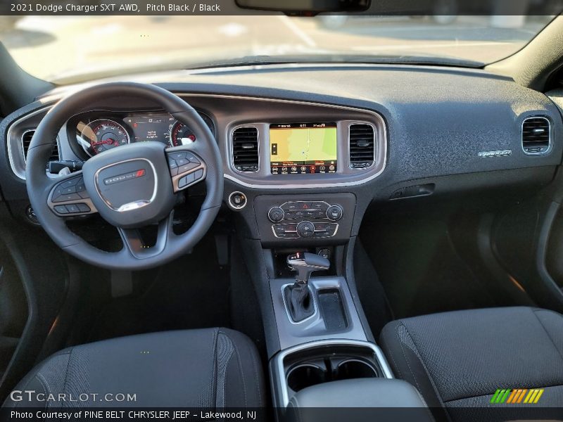 Pitch Black / Black 2021 Dodge Charger SXT AWD
