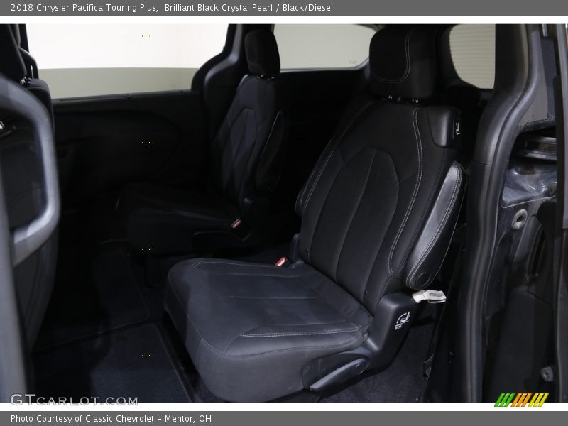 Brilliant Black Crystal Pearl / Black/Diesel 2018 Chrysler Pacifica Touring Plus