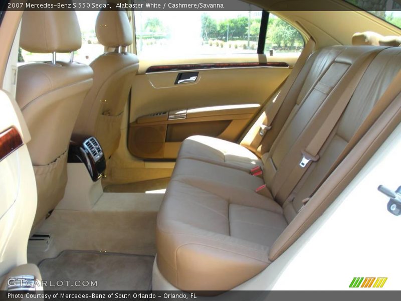 Alabaster White / Cashmere/Savanna 2007 Mercedes-Benz S 550 Sedan