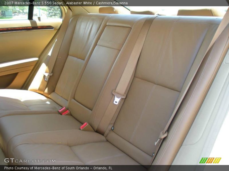 Alabaster White / Cashmere/Savanna 2007 Mercedes-Benz S 550 Sedan