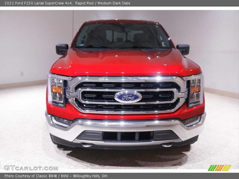 Rapid Red / Medium Dark Slate 2021 Ford F150 Lariat SuperCrew 4x4