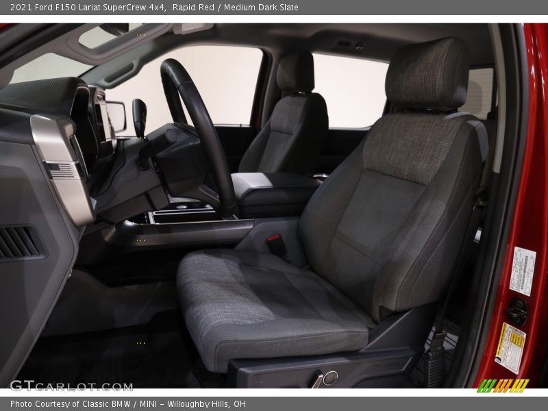 Rapid Red / Medium Dark Slate 2021 Ford F150 Lariat SuperCrew 4x4