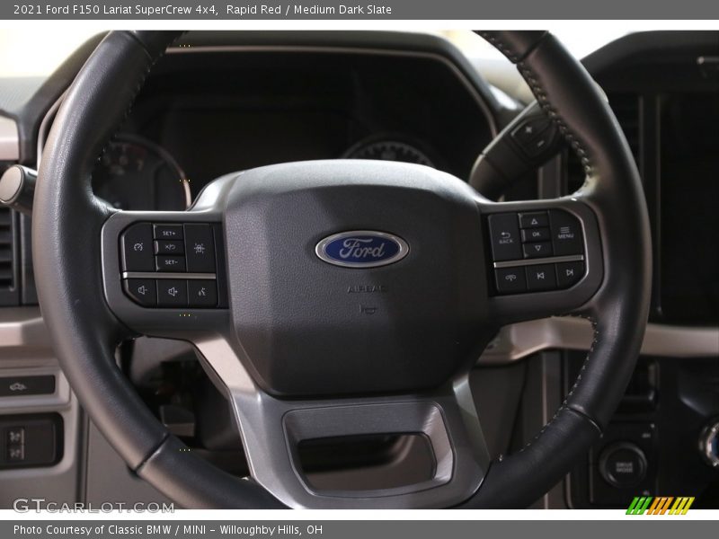 Rapid Red / Medium Dark Slate 2021 Ford F150 Lariat SuperCrew 4x4