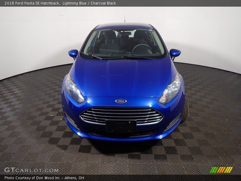 Lightning Blue / Charcoal Black 2018 Ford Fiesta SE Hatchback