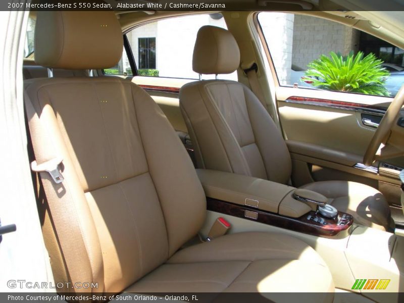 Alabaster White / Cashmere/Savanna 2007 Mercedes-Benz S 550 Sedan