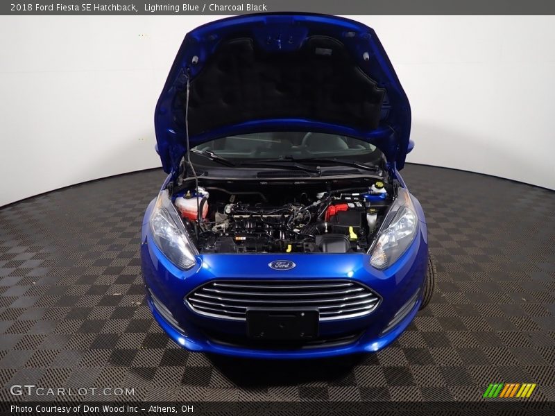 Lightning Blue / Charcoal Black 2018 Ford Fiesta SE Hatchback
