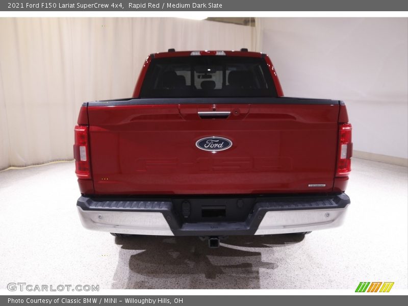Rapid Red / Medium Dark Slate 2021 Ford F150 Lariat SuperCrew 4x4
