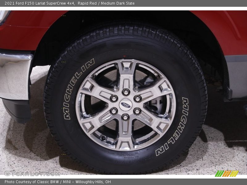 Rapid Red / Medium Dark Slate 2021 Ford F150 Lariat SuperCrew 4x4