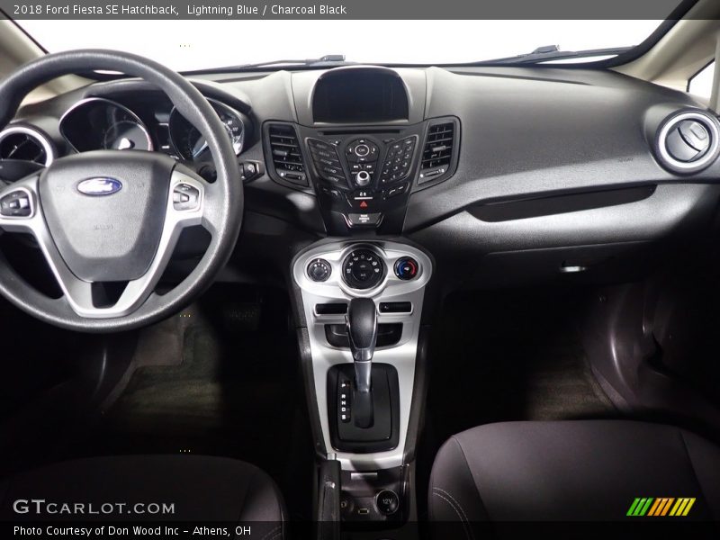 Lightning Blue / Charcoal Black 2018 Ford Fiesta SE Hatchback