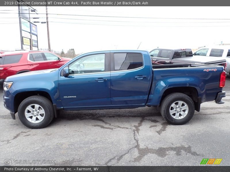 Pacific Blue Metallic / Jet Black/Dark Ash 2019 Chevrolet Colorado WT Crew Cab 4x4