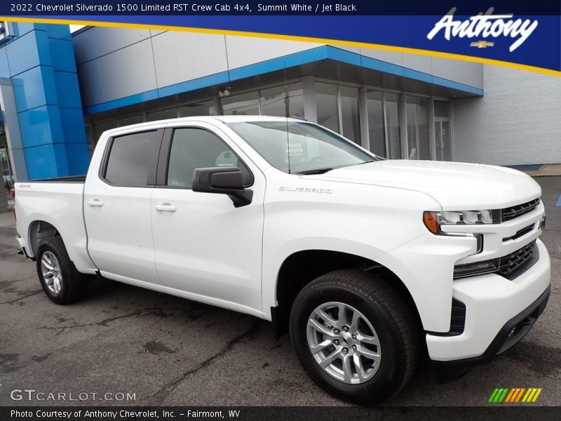 Summit White / Jet Black 2022 Chevrolet Silverado 1500 Limited RST Crew Cab 4x4