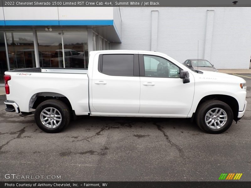 Summit White / Jet Black 2022 Chevrolet Silverado 1500 Limited RST Crew Cab 4x4