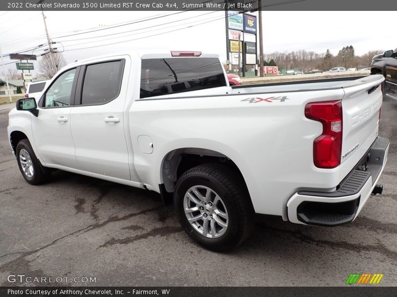 Summit White / Jet Black 2022 Chevrolet Silverado 1500 Limited RST Crew Cab 4x4