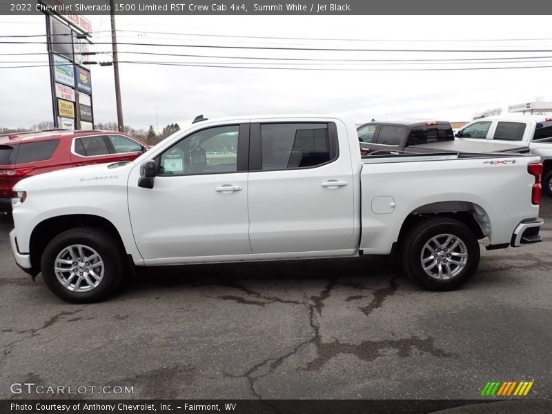 Summit White / Jet Black 2022 Chevrolet Silverado 1500 Limited RST Crew Cab 4x4