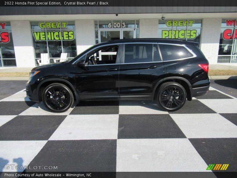 Crystal Black Pearl / Black 2022 Honda Pilot Special Edition