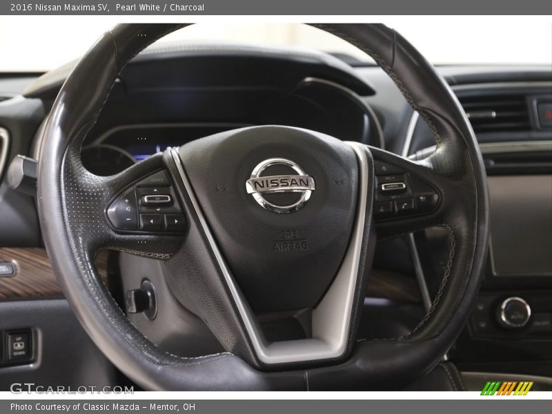 Pearl White / Charcoal 2016 Nissan Maxima SV