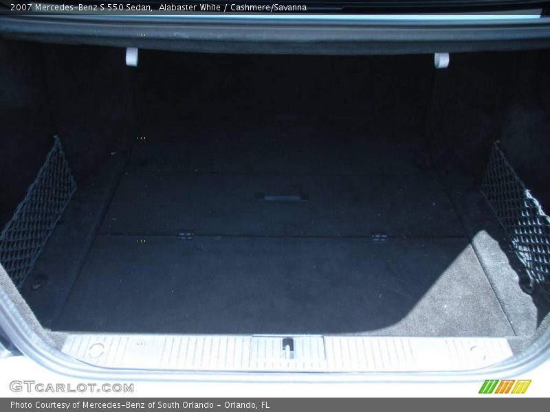 Alabaster White / Cashmere/Savanna 2007 Mercedes-Benz S 550 Sedan