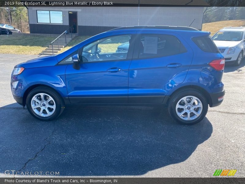 Lightning Blue Metallic / Ebony Black 2019 Ford EcoSport SE