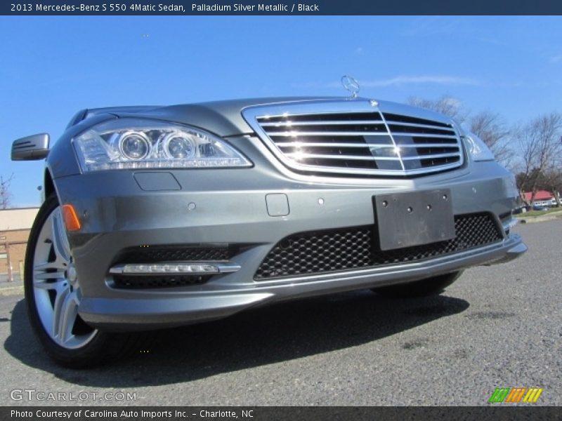 Palladium Silver Metallic / Black 2013 Mercedes-Benz S 550 4Matic Sedan