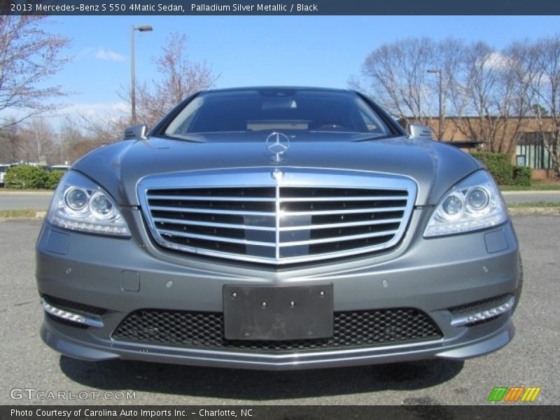 Palladium Silver Metallic / Black 2013 Mercedes-Benz S 550 4Matic Sedan