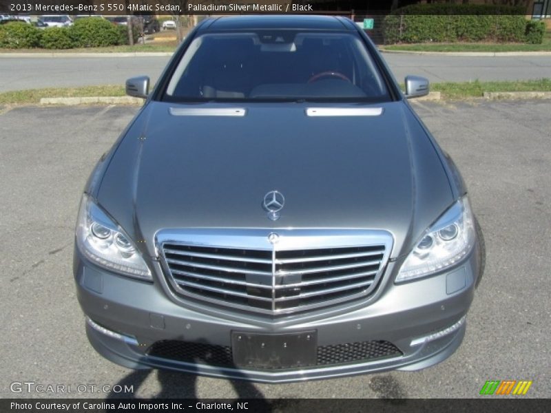 Palladium Silver Metallic / Black 2013 Mercedes-Benz S 550 4Matic Sedan