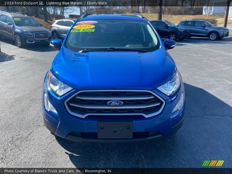 Lightning Blue Metallic / Ebony Black 2019 Ford EcoSport SE