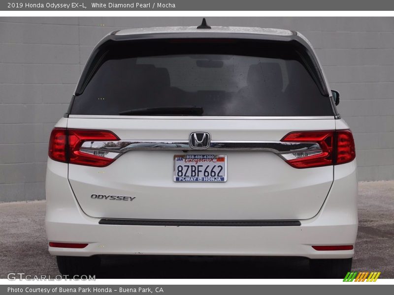 White Diamond Pearl / Mocha 2019 Honda Odyssey EX-L