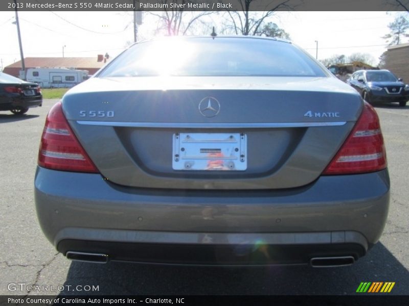 Palladium Silver Metallic / Black 2013 Mercedes-Benz S 550 4Matic Sedan
