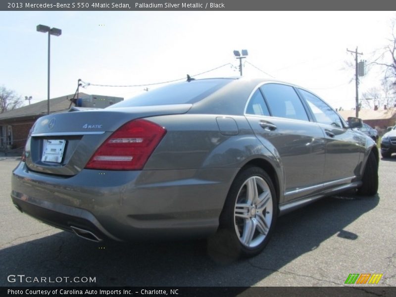 Palladium Silver Metallic / Black 2013 Mercedes-Benz S 550 4Matic Sedan