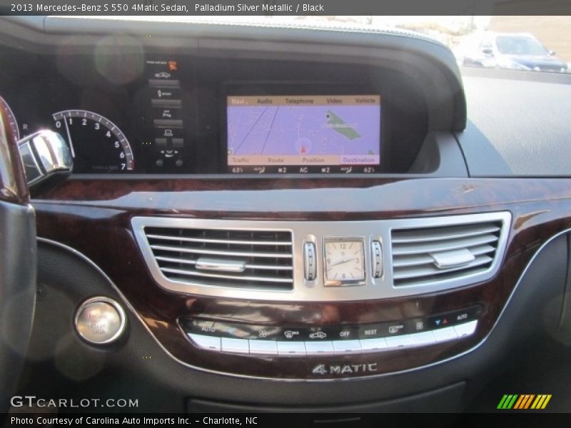 Palladium Silver Metallic / Black 2013 Mercedes-Benz S 550 4Matic Sedan
