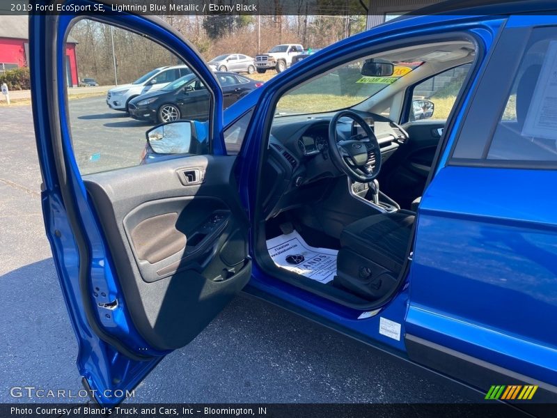 Lightning Blue Metallic / Ebony Black 2019 Ford EcoSport SE