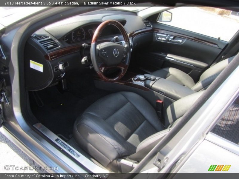 Palladium Silver Metallic / Black 2013 Mercedes-Benz S 550 4Matic Sedan