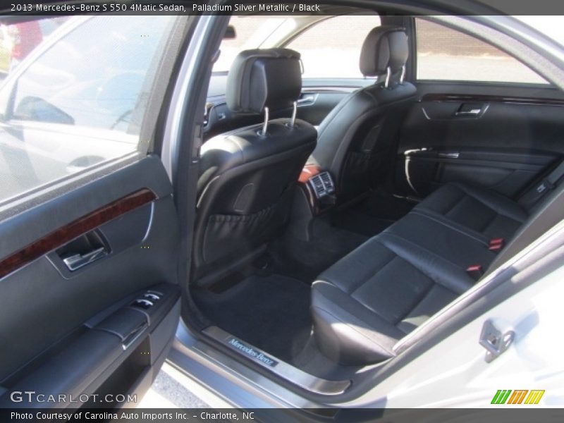 Palladium Silver Metallic / Black 2013 Mercedes-Benz S 550 4Matic Sedan
