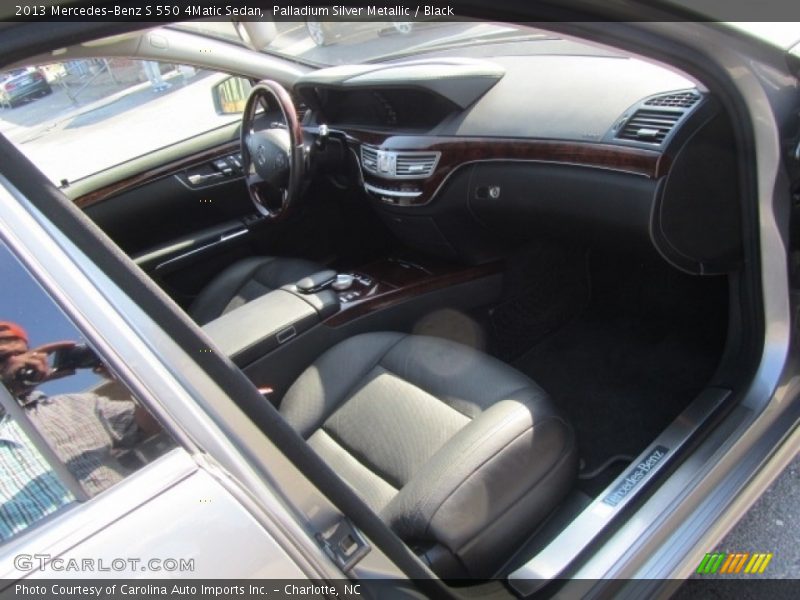 Palladium Silver Metallic / Black 2013 Mercedes-Benz S 550 4Matic Sedan