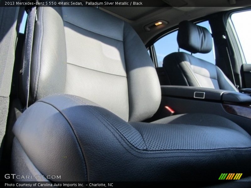 Palladium Silver Metallic / Black 2013 Mercedes-Benz S 550 4Matic Sedan