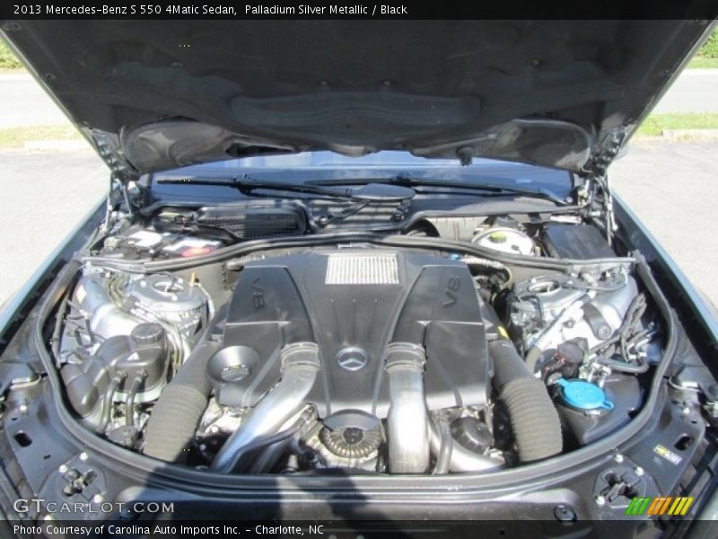 Palladium Silver Metallic / Black 2013 Mercedes-Benz S 550 4Matic Sedan
