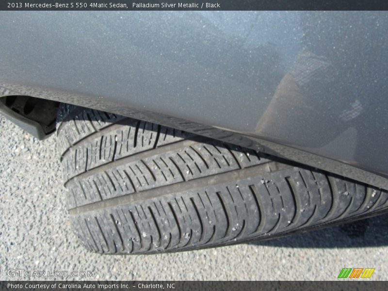 Palladium Silver Metallic / Black 2013 Mercedes-Benz S 550 4Matic Sedan