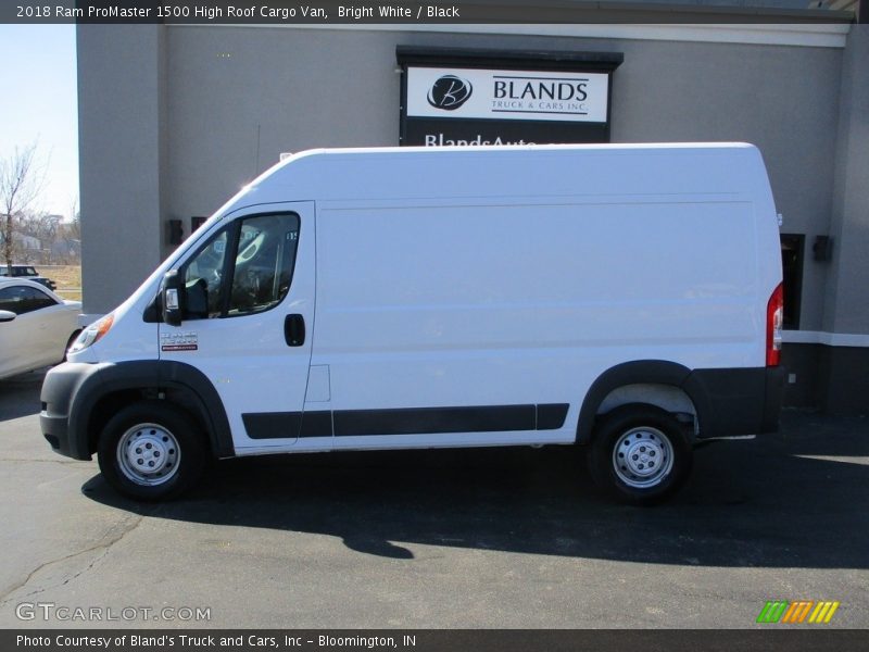 Bright White / Black 2018 Ram ProMaster 1500 High Roof Cargo Van