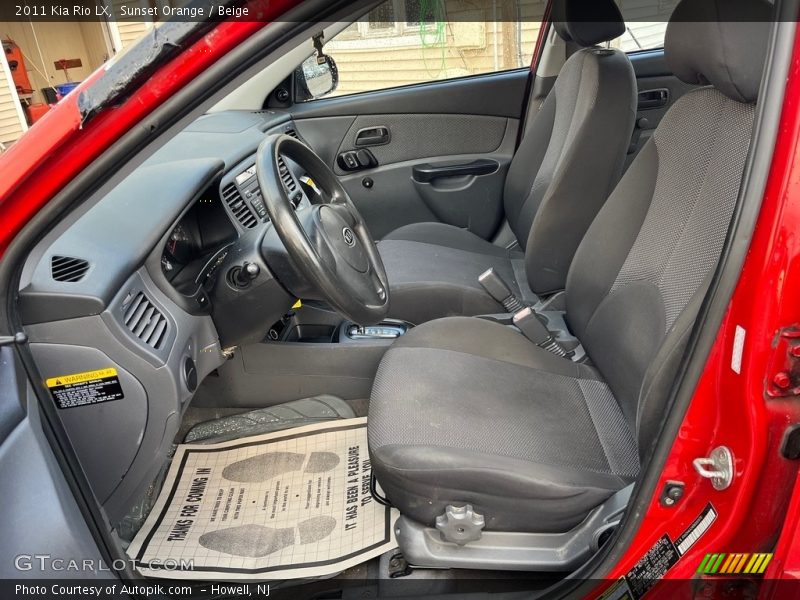 Sunset Orange / Beige 2011 Kia Rio LX