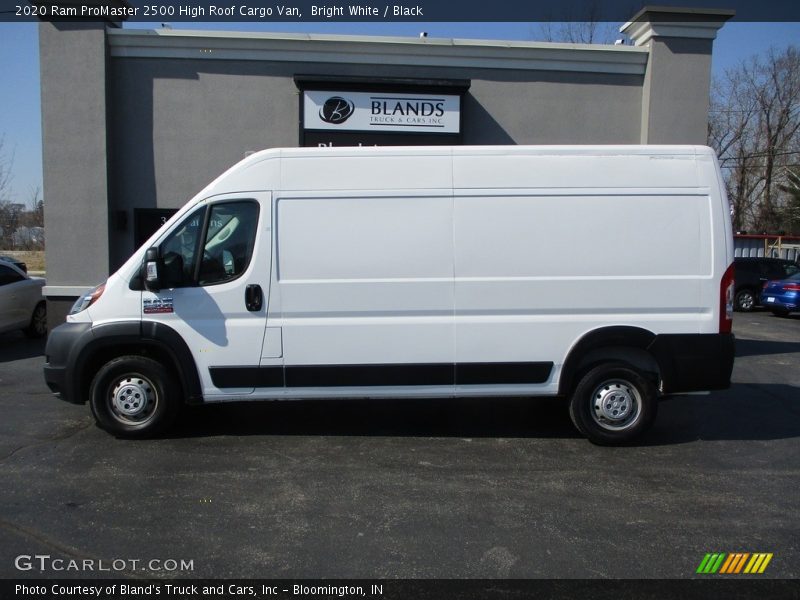 Bright White / Black 2020 Ram ProMaster 2500 High Roof Cargo Van