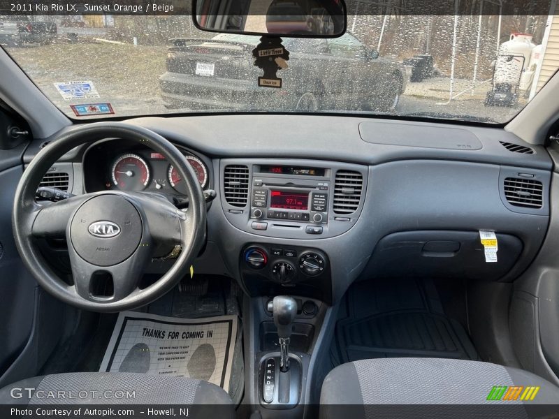 Sunset Orange / Beige 2011 Kia Rio LX