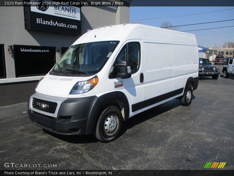 Bright White / Black 2020 Ram ProMaster 2500 High Roof Cargo Van