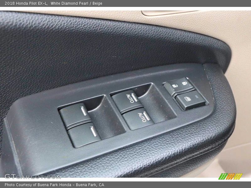 White Diamond Pearl / Beige 2018 Honda Pilot EX-L