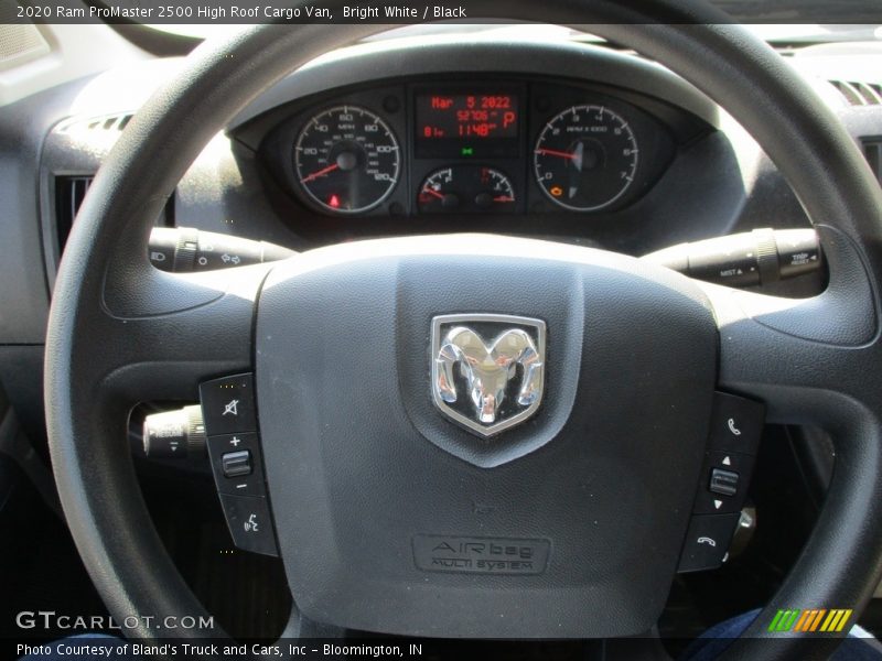 Bright White / Black 2020 Ram ProMaster 2500 High Roof Cargo Van