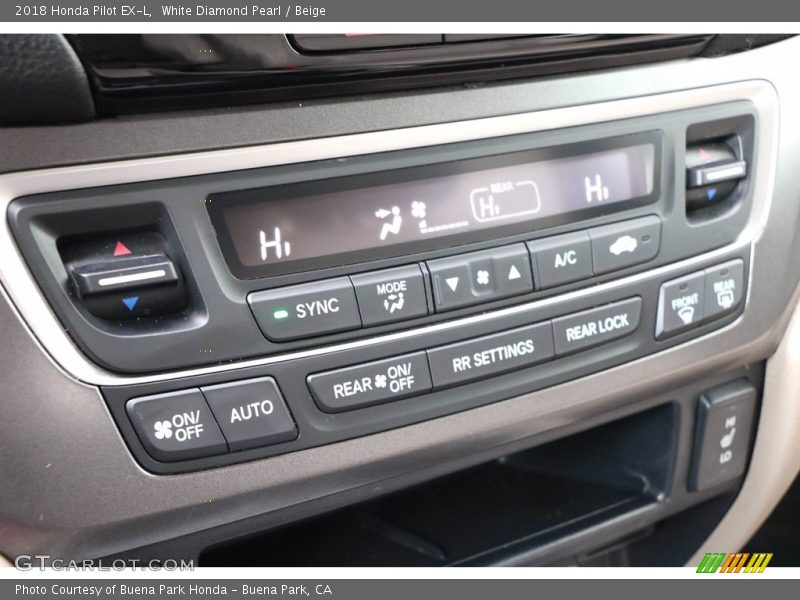 White Diamond Pearl / Beige 2018 Honda Pilot EX-L