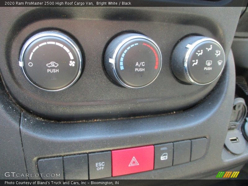 Bright White / Black 2020 Ram ProMaster 2500 High Roof Cargo Van