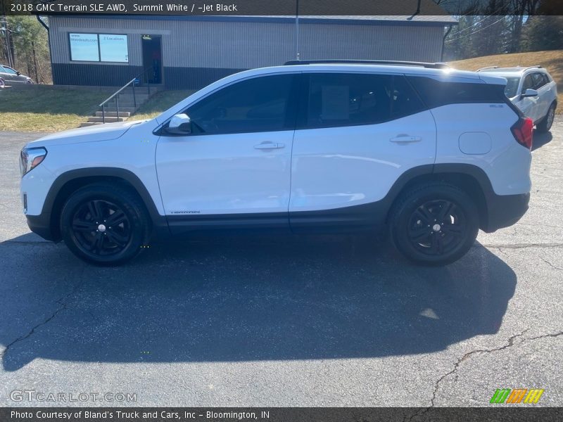 Summit White / ­Jet Black 2018 GMC Terrain SLE AWD